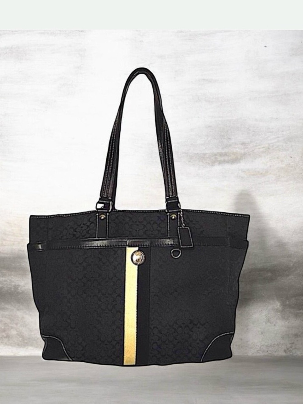 COACH Voyager Signature Weekend Diaper Shoulder Tote W15’XH11’X5’ APP-ME…